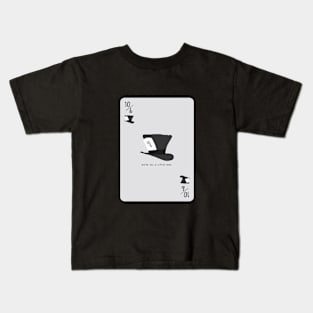 Mad Hatter Playing Card Kids T-Shirt